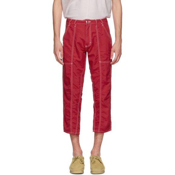 Eckhaus Latta Red Blunt Trousers - size 26 - Picture 12 of 12